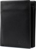 Esquire Leren Portemonnee New Silk Wallet High Black Zwart