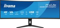 iiyama ProLite XCB4994DQSU-B1 - 49 inch - DQHD - VA - USB-Hub (4x) - verstelbaar - Curved - Speakers