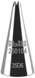 Ibili Étoile spuitmond Open ster 4 mm, roestvrij staal, zilver, H 50 MM