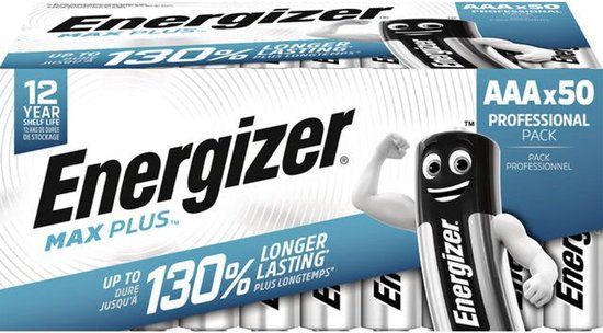 Energizer Batterij Max Plus AAA LR03 Alkaline 50 Stuks