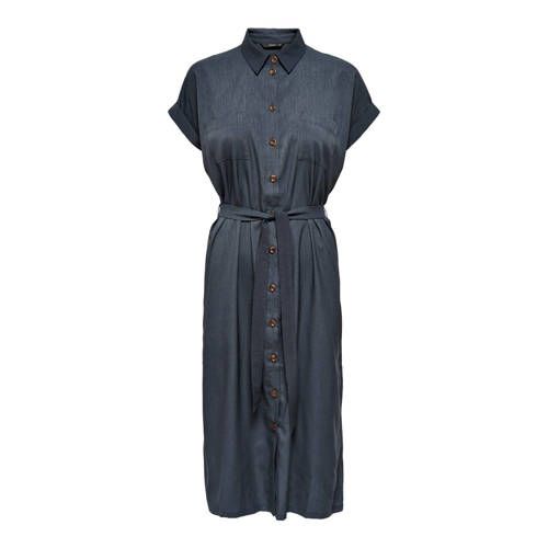 ONLY Blousejurk met Ceintuur - Blauw - Dames