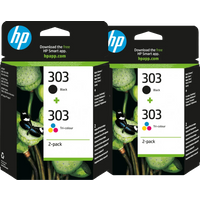 HP 303 4-Kleuren Pack (2 stuks)