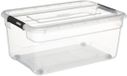 5Five Opbergkist met deksel - Solutions Box - 40 liter - 58x39x26 cm - kunststof - transparant