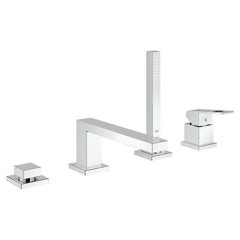 GROHE Eurocube Badkraan - Viergats badrandcombinatie - Chroom
