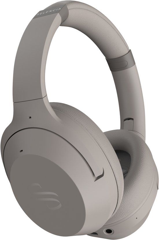 Selencia Urban Play Koptelefoon - Draadloze Koptelefoon met Active Noise Cancelling - Bluetooth Headphones - Cosy Grey