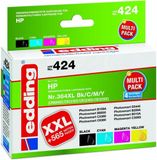 Edding EDD-424 Inktcartridge Zwart, Cyaan, Magenta, Geel