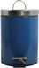 MSV - Cosmetische Afvalbak Voor In De Badkamer - Roestvrij Staal Met Verwijderbare Binnenemmer - Elegante Pedaalemmer - Compact en Praktisch - Blauw - 3L