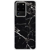 Samsung Galaxy S20 Marbre noir Verstevigd hoesje met sublimatie bedrukking