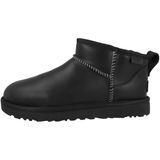 UGG® Classic Ultra Mini bottine en cuir régénéré noir, taille 38, cuir