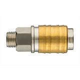 NEO tools NEO Snelle Koppeling - Compressor - Roestvrij Staal - Mosiëndraad 1/4" - 16 bar