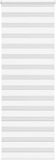 vidaXL Zebra rolgordijn 85x200 cm stofbreedte 80,9 cm polyester wit