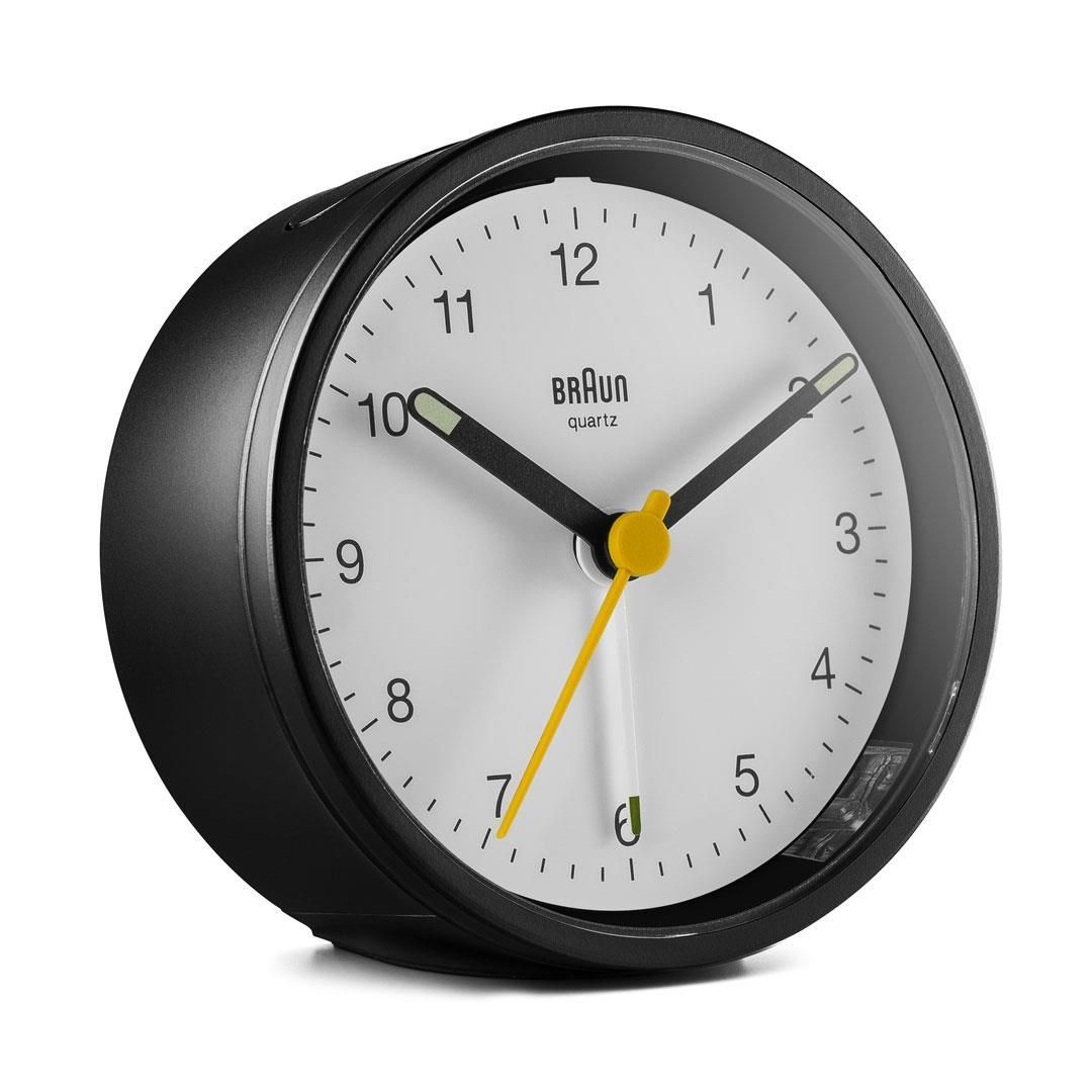 Braun BC12BW Kwartswekker - Zwart/Wit - Rond - 12 Uur