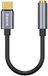 Baseus Stevig USB C Male naar 3.5mm Aux Jack Plug Female - met DAC Chip - Space Gray