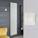 Hudson Reed Radiateur électrique design vertical sans liquide - Blanc | 178,4cm x 47,2cm - 2300 Watt | Thermostat WiFi lumineux | Revive Ardus