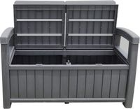 Gardiun Vita Opbergbank Van Hars Grijs 124 x 66 x 90 cm