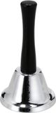 Cepewa Handbel - zilver - 12 cm - metaal/hout