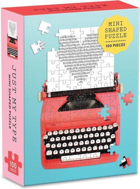 Galison 100 Piece Mini Shaped Puzzle - Just My Type