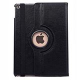 Cool Beschermhoes voor iPad Air/Air 2 / Pro 9.7 / iPad 2017 / iPad 2018 9,7 inch draaibaar, kunstleer, zwart