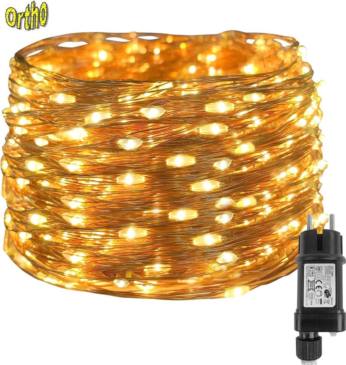 Ortho Ortho® - 30 Meter LED Lichtslinger - Warm Wit - Waterdicht