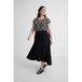 GREAT LOOKS crinkle maxi wikkelrok zwart