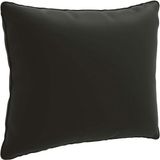 vidaXL Rugkussen PUTTEN 100% Polyester Zwart 60 x 40 x 15 cm