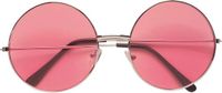 Finidi Roze bril 70-er jaren Flower Power