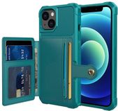 Selected by GSMpunt.nl Portemonnee Hoesje Geschikt voor Apple iPhone 13 - Back Cover met Pasjeshouder - Groen