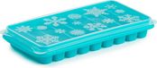 PLASTICFORTE Tray met Flessenhals ijsblokjes/ijsklontjes - 10 vakjes - Kunststof - Blauw