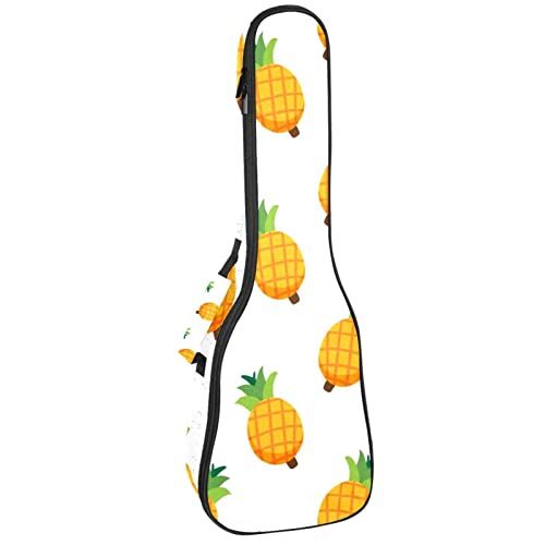 Mersov Tenor Ukulele Gigbag Waterdichte Ukelele Case Gewatteerde Rugzak, Geweldig voor Sopraan Concert (21/23/24") Ananas Ontwerp
