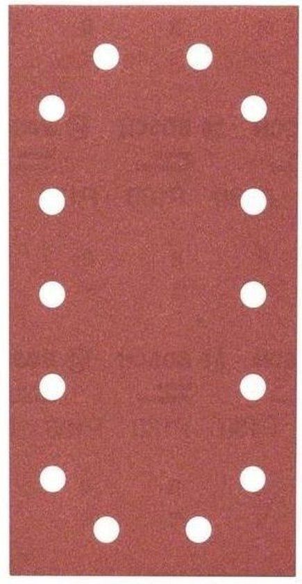 Bosch 10-delige schuurbladset voor vlakschuurmachines 115 x 230 mm - korrel 180
