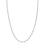 ZINZI zilveren ketting met glinsterende gedraaide schakels 1,9mm breed 43-45cm ZIC2585