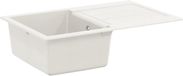vidaXL Lavabo blanc 780 x 500 mm 80% quartz et 20% résine