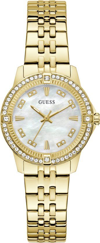 Guess Colette GS8253 Dames Polshorloge Roestvrij Staal Goudkleurig Parelmoer Wijzerplaat