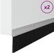 vidaXL Brosses de porte vissables - 2 pièces - Argent - 100 cm