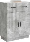 vidaXL Dressoir met lade Betongrijs 66 x 34,5 x 87 cm Bewerkt hout