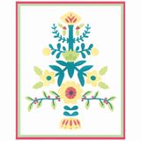 Sizzix Pochoirs superposés A6 Folk Tree 4 pièces