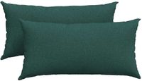 vidaXL - Zitkussens - 2 stuks - Stof - Donkergroen - 80 x 40 cm