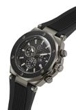 Gc Gc Legacy Chrono Silicone Quartz Chronograafhorloge Zwart Kast Gemaakt Van 100% Roestvrij Staal En Een Armband Van 100% Siliconen 44 Z18009G2
