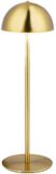 Grundig Lampe de table avec abat-jour rond - Éclairage LED intégré - Design doré - Dimensions 32x10x10 cm - Fonctionne sur piles - Convient pour bureau, table de chevet ou salon - Couleur or