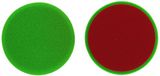 ALCLEAR 5513515G Plat pads, auto polijstsponzen, diameter: 135 x 15 mm, groen, set van 2