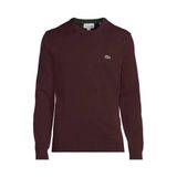 Lacoste Herentrui Katoen - O-hals - Diep Donkerrood - Maat XL