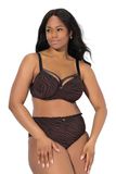 TruYou Dames Beugelbeha Zachte Cups Dierenprint Chocolade Maat 110C