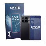 Savvies 3 Stuks Screenprotector - Geschikt voor Xiaomi 17T Pro (Voor+Camera) - Beschermfolie Glas Transparant