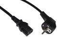 LINK LKSK30 electriciteitssnoer Zwart 3 m Netstekker type F IEC C13