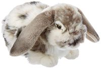 Living Nature Knuffel Konijn Hangoor Grijs-Wit