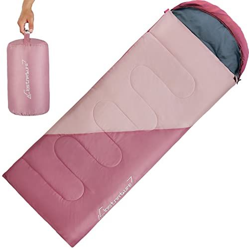 Clostnature Lichte slaapzak voor kamperen, casual slaapzakken voor buiten, kleine maat, voor volwassenen, vrouwen, mannen, wandelen, sport, bergbeklimmen