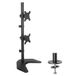 Techly ICA-LCD-2520V Monitorvoet 2-voudig 33,0 cm (13) - 68,6 cm (27) Draaibaar, In hoogte verstelbaar, Kantelbaar, Zwenkbaar, Staand