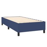 vidaXL Boxspringbed met matras, blauw, 80x200 cm, stof