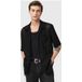 AllSaints Sylvan Chemise manches courtes Noir Taille : XL