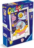 Ravensburger - CreArt Animals in Space - Schilderen op Nummer voor Kinderen